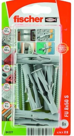 FISCHER LEVYKIINNIKE FU 8X50 S K NV 6KPL