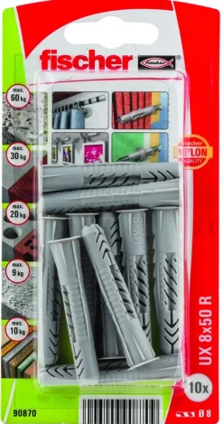 FISCHER NAILONTULPPA UX 8X50 R K NV 10KPL