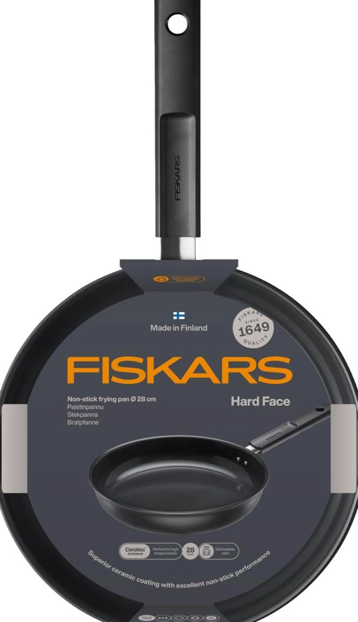 FISKARS HARD FACE PAISTINPANNU 28 CM