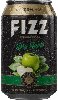 FIZZ STRONG DRY APPLE 7% TLK  330 ML