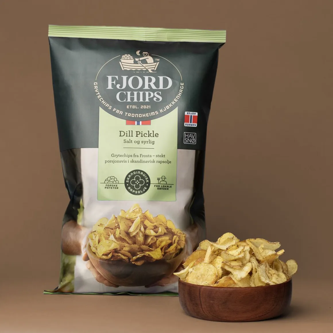 FJORDCHIPS PERUNALASTUT TILLI JA SUOLAKURKKU 150 G