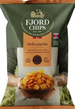FJORDCHIPS PERUNALASTUT GRILLATTU PAPRIKA 150 G