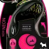 FLEXI NEW NEON PINKKI S/15KG 5M NAUHA