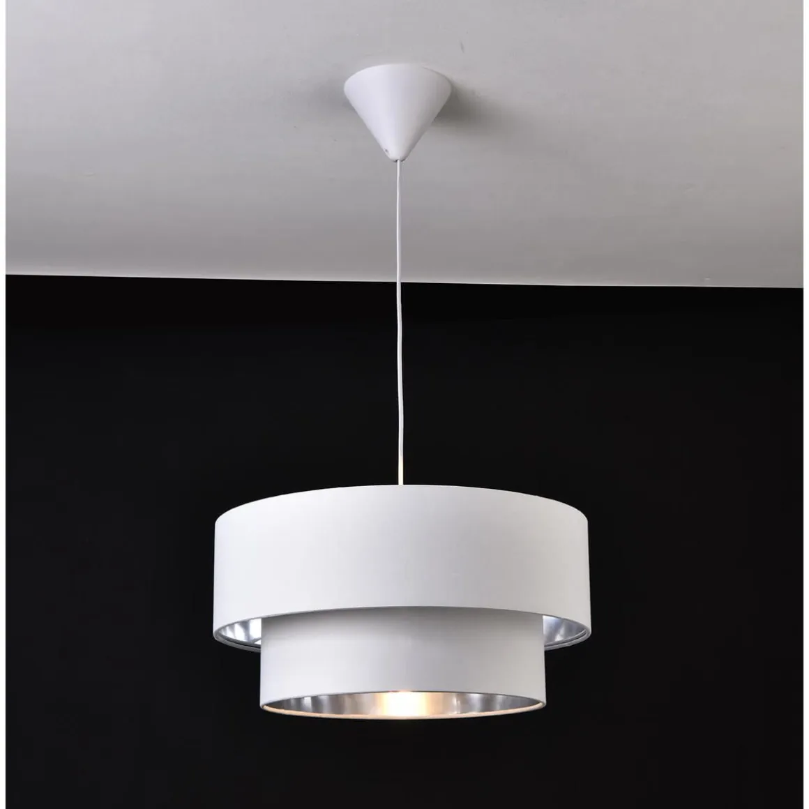 FOCUSLIGHT DOROHTY RIIPPUVALAISIN 40CM VALKOINEN