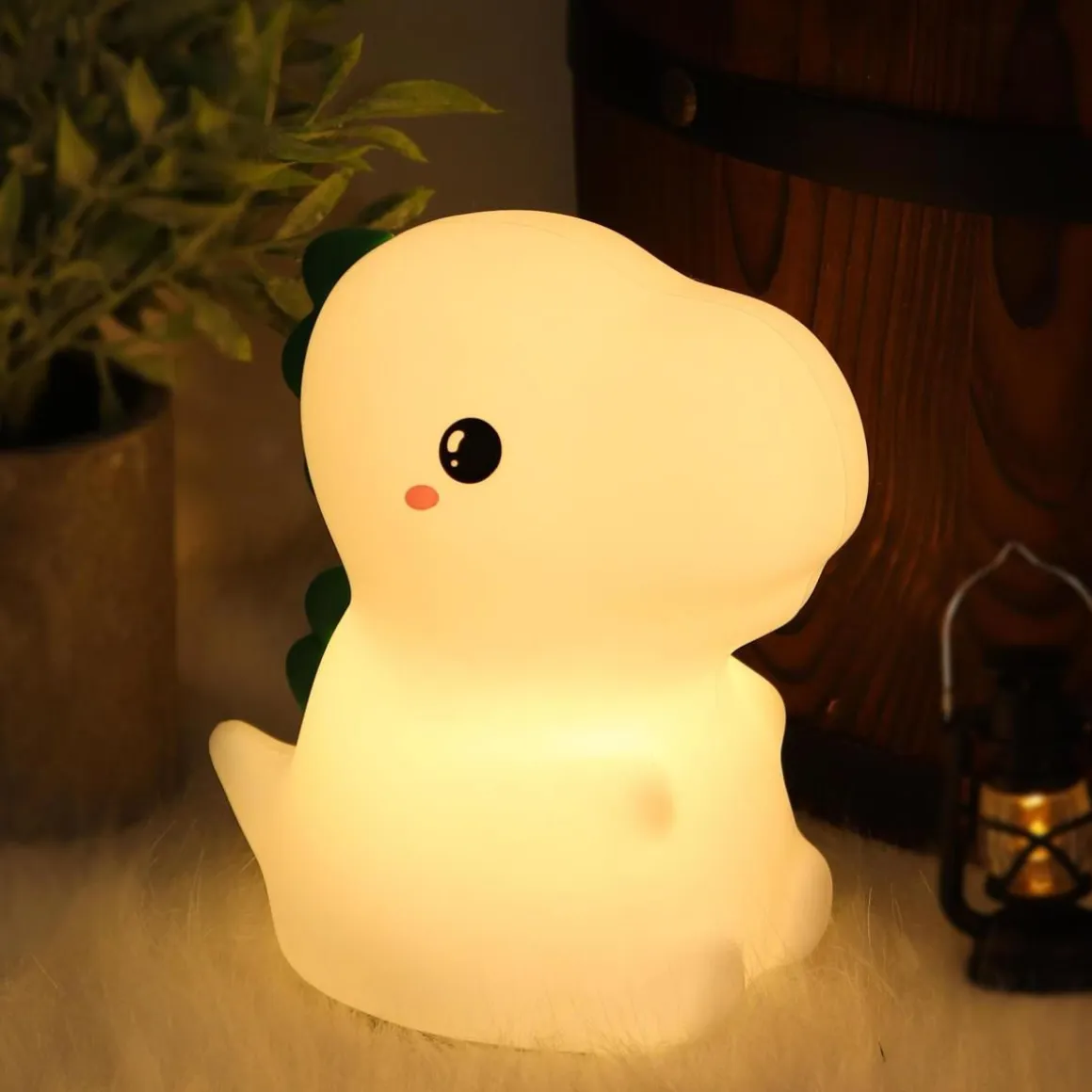 FOCUSLIGHT DINO LASTEN YÖVALAISIN KOSKETUSKYTKIMELLÄ 16 CM