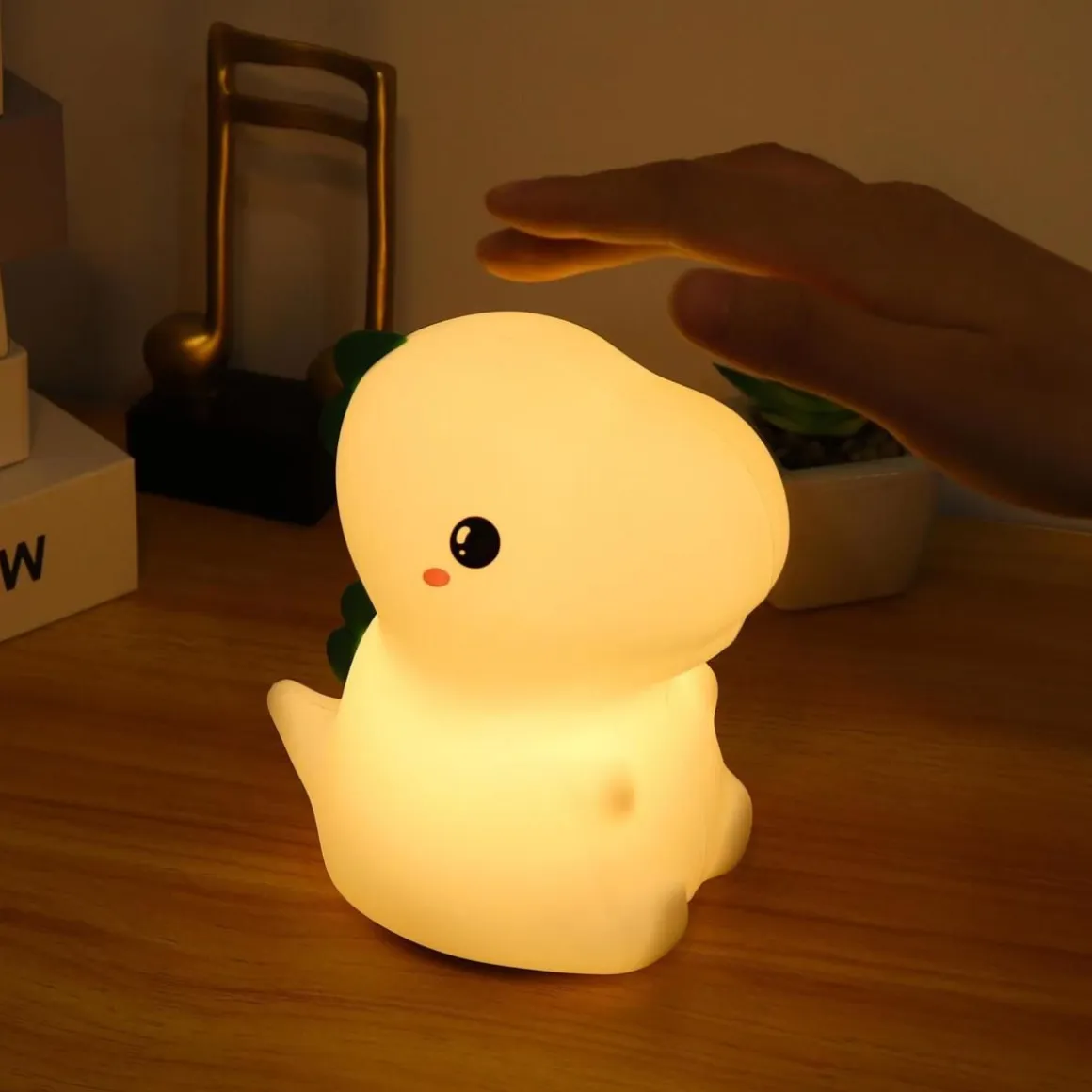 FOCUSLIGHT DINO LASTEN YÖVALAISIN KOSKETUSKYTKIMELLÄ 16 CM