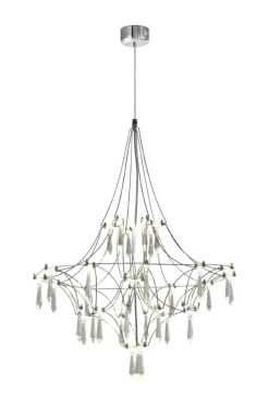 FOCUSLIGHT GLAMOUR LED RIIPPUVALAISIN 60 CM KROMI