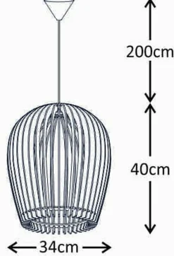 FOCUSLIGHT LUMME RIIPPUVALAISIN 34 CM PUU