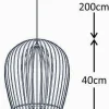 FOCUSLIGHT LUMME RIIPPUVALAISIN 34 CM VALKOINEN