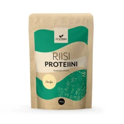 FOODIN RIISIPROTEIINIJAUHE VANILJA RAAKA 650 G