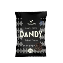 FOODIN CANDY DATES, SALMIAK LIQUORICE 90 G