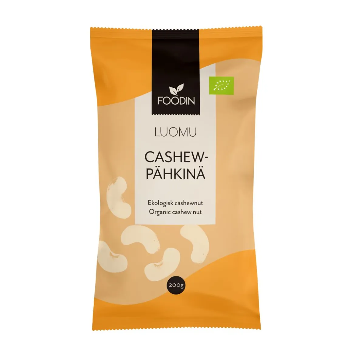FOODIN CASHEWPÄHKINÄ, LUOMU 200 G