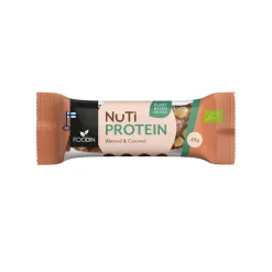 FOODIN  NUTI PROTEIN, ALMOND & CARAMEL, LUOMU 45 G