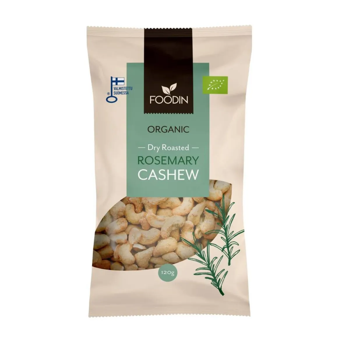 FOODIN ROSEMARY CASHEW, LUOMU 120 G