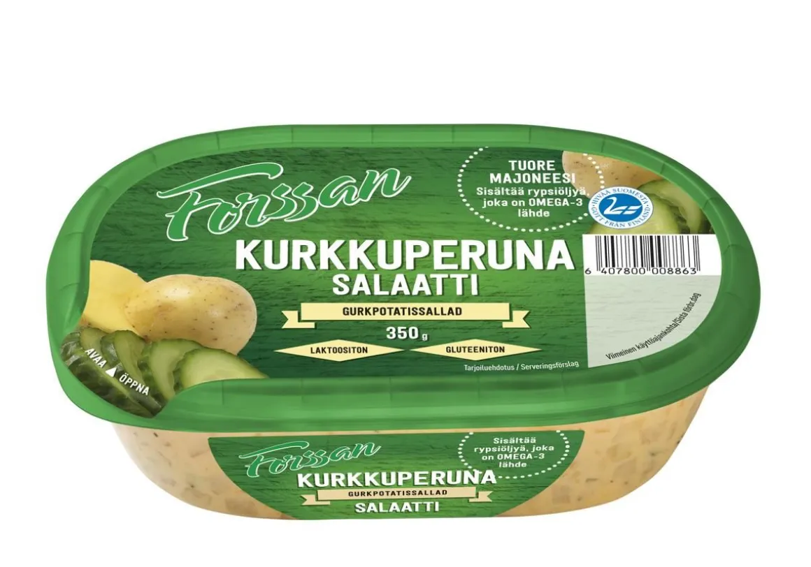 FORSSAN KURKKUPERUNASALAATTI 350 G