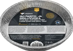 FREDMAN GRILLI-JA PAISTOVUOKA 270MDL/3KPL