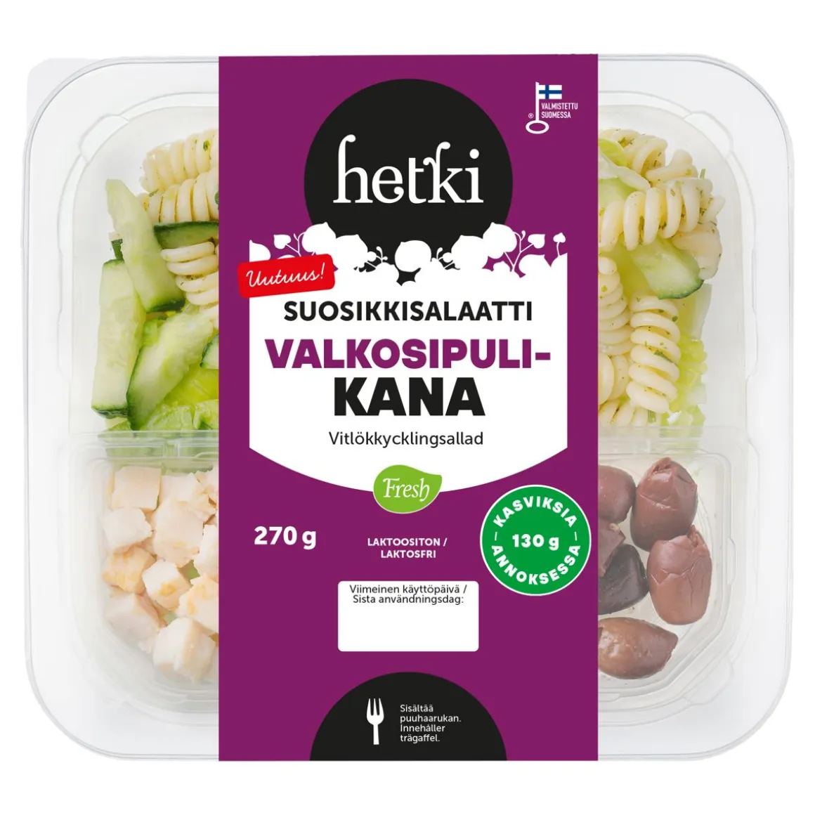 FRESH HETKI SUOSIKKISALAATTI VALKOSIPULIKANA 270 G