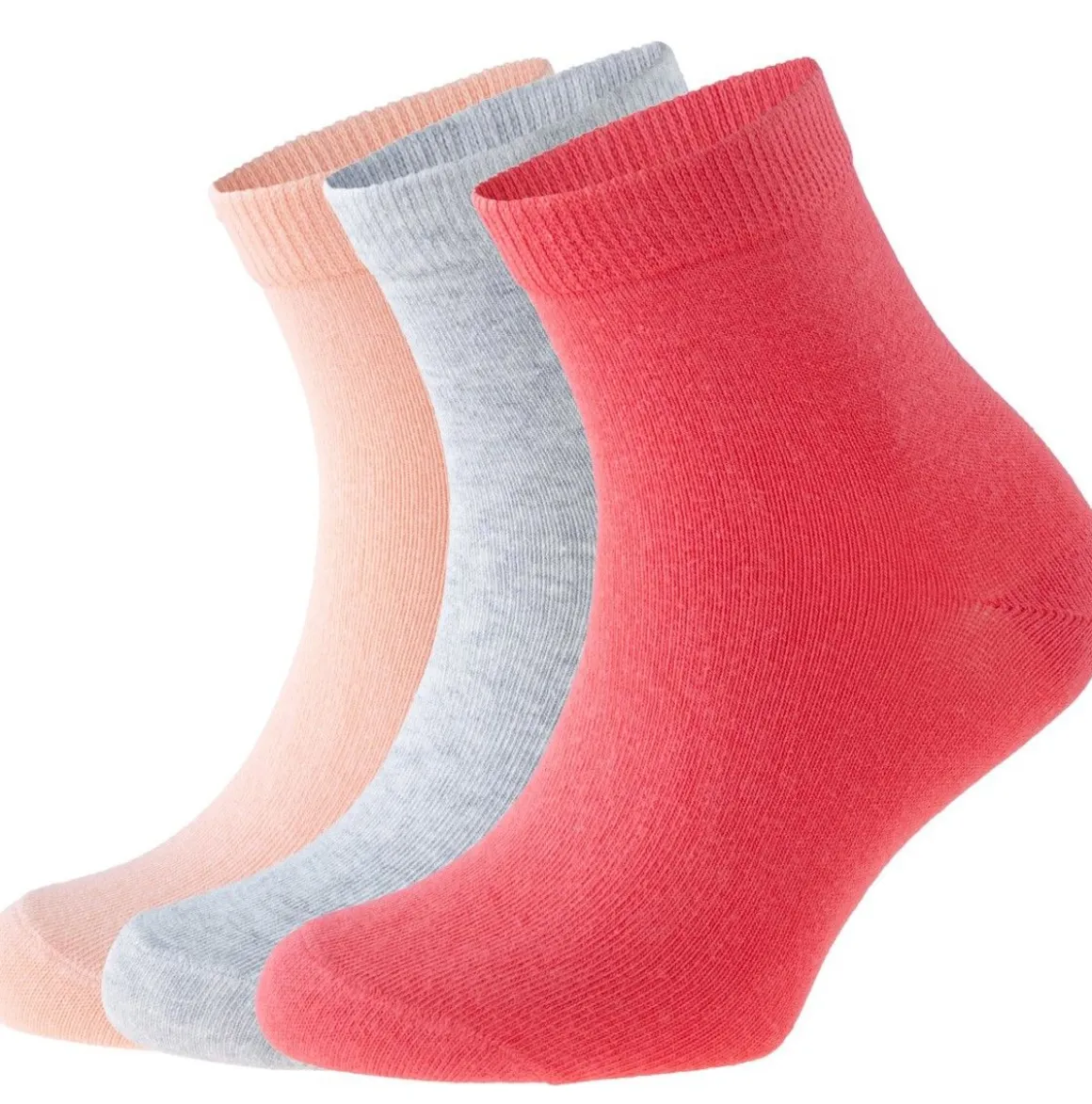 FRIENDS LASTEN SUKAT 3-PACK 25-27 V.PUNAINEN/HARMAA/PERSIKKA