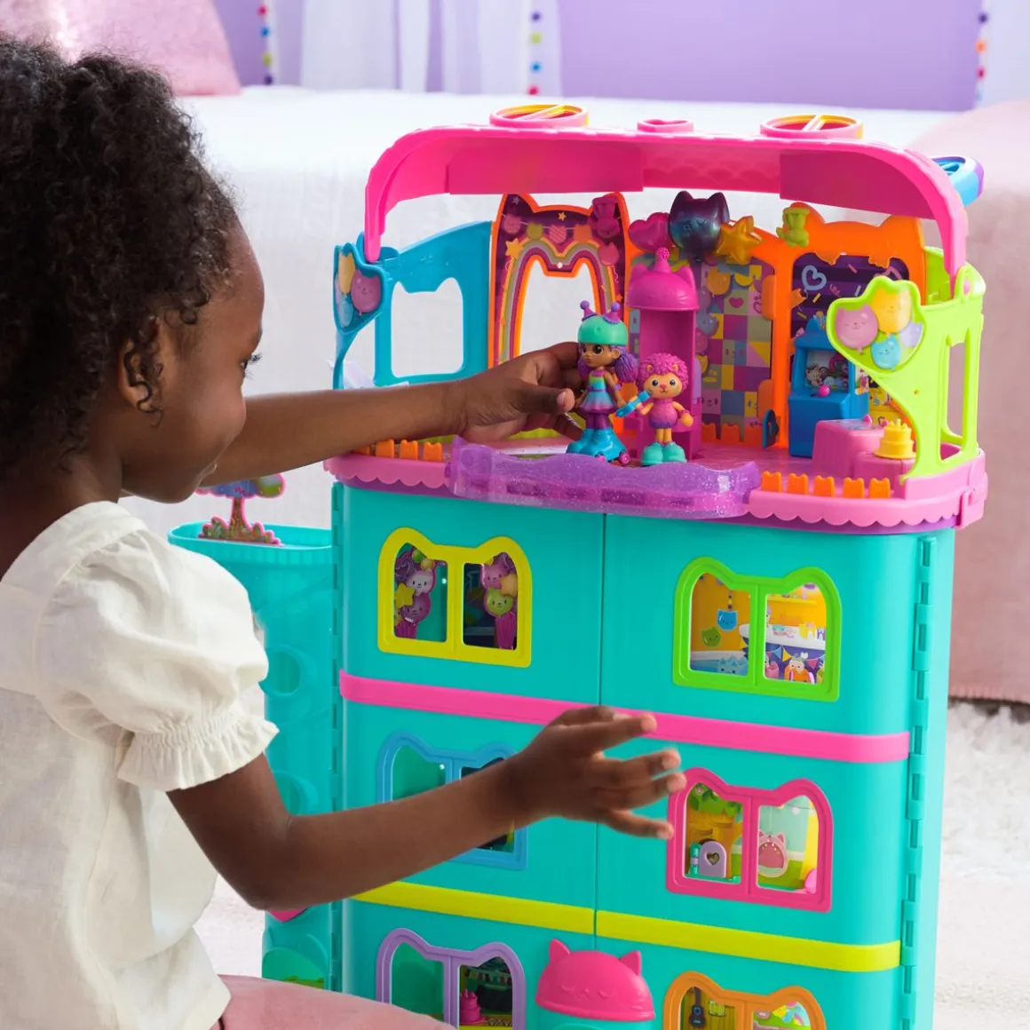 GABBY'S DOLLHOUSE KATTORULLALUISTELUJUHLASETTI