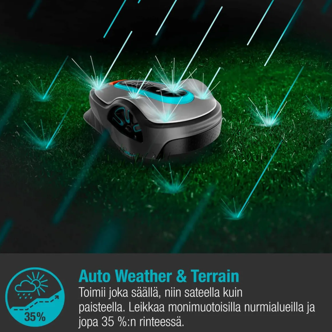 GARDENA ROBOTTIRUOHONLEIKKURI SMART SILENO LIFE 1000 LONA