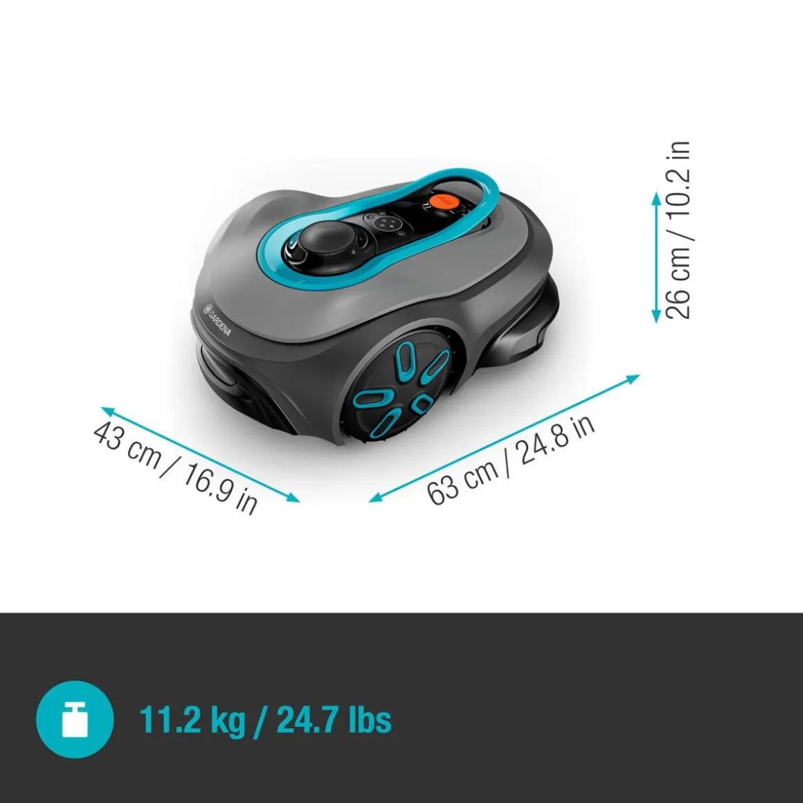 GARDENA ROBOTTIRUOHONLEIKKURI SMART SILENO FREE 1200