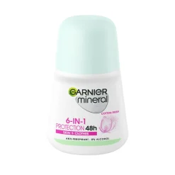 GARNIER MINERAL DEODORANT WOMAN INVISIBLE BLACK, WHITE&COLORS R 50