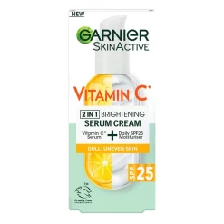 GARNIER SKINACTIVE VITAMIN C 2IN1 BRIGHTENING SERUM CREAM SEERU 50 ML