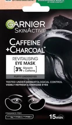 GARNIER SKINACTIVE CAFFEINE+CHARCOAL DEPUFFING SILMÄNA