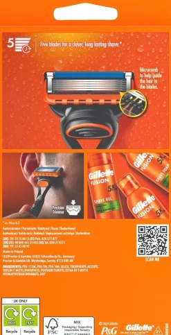 GILLETTE FUSION5 PARTAHÖYLÄ - 1 VAIHTOTERÄ