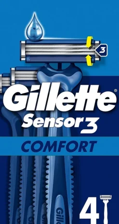GILLETTE SENSOR 3 VARSITERÄT /4 4 KPL