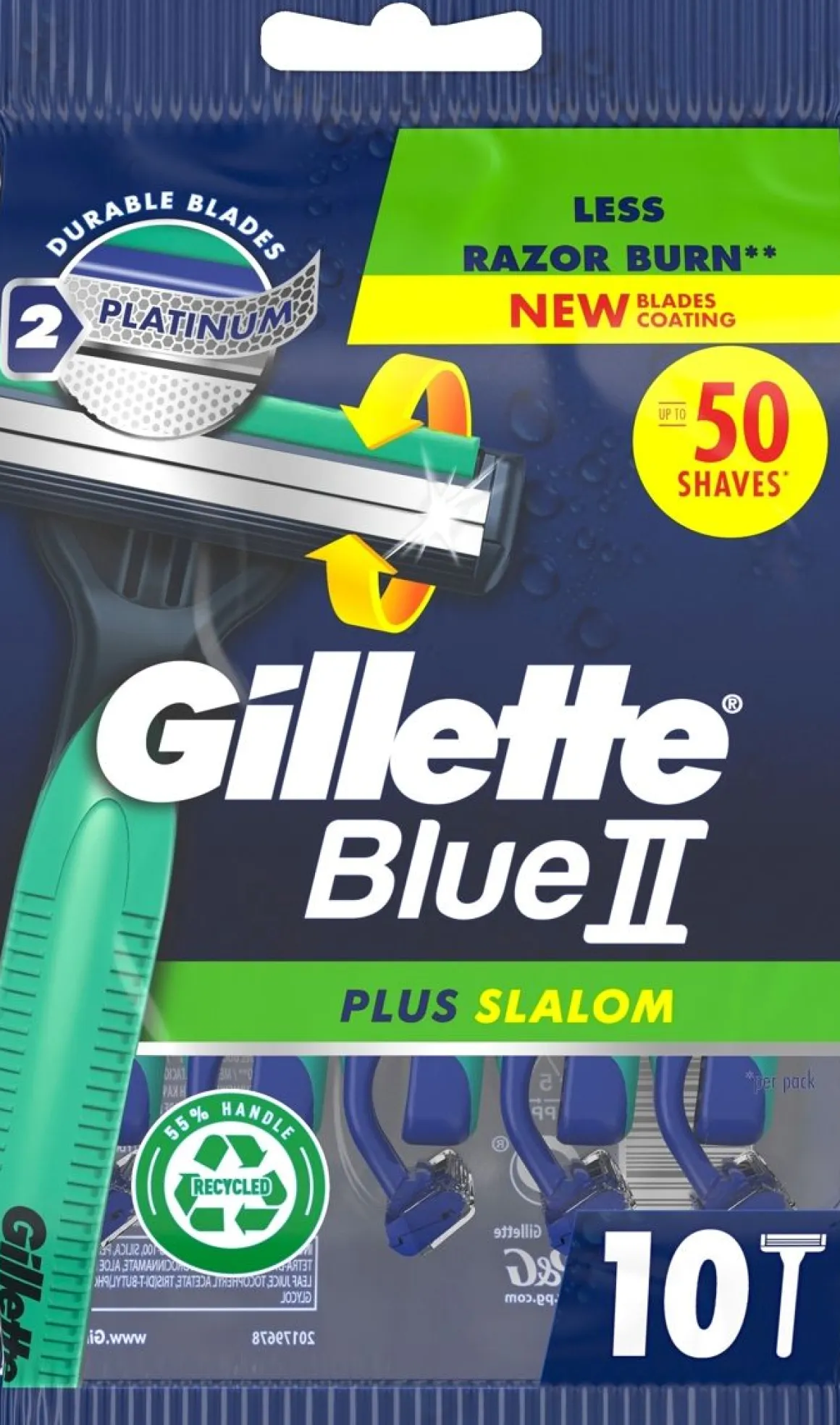 GILLETTE BLUE II PLUS SLALOM VARSITER/10 10 KPL