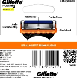 GILLETTE FUSION POWER 4 CT