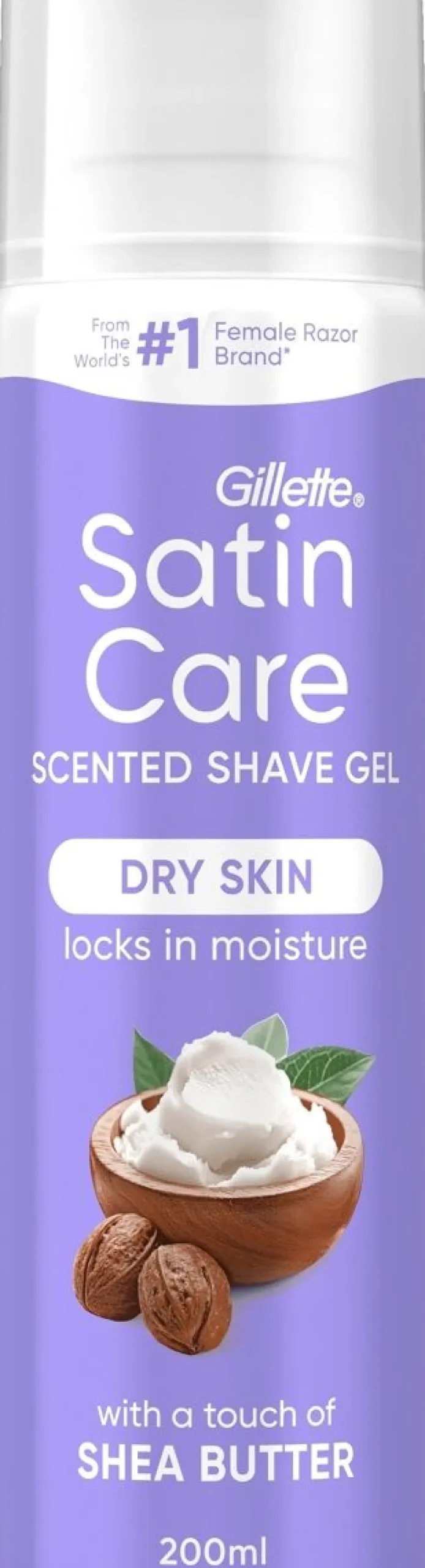 GILLETTE IHOKARVANAJOGEELI SATIN CARE SHEA BUTTER SILK KUIVALLE 200