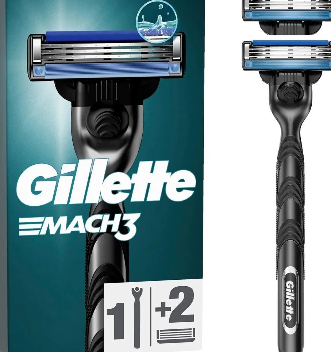 GILLETTE MACH 3 BASE PARTAHÖYLÄ - 1 VAIHTOTERÄ