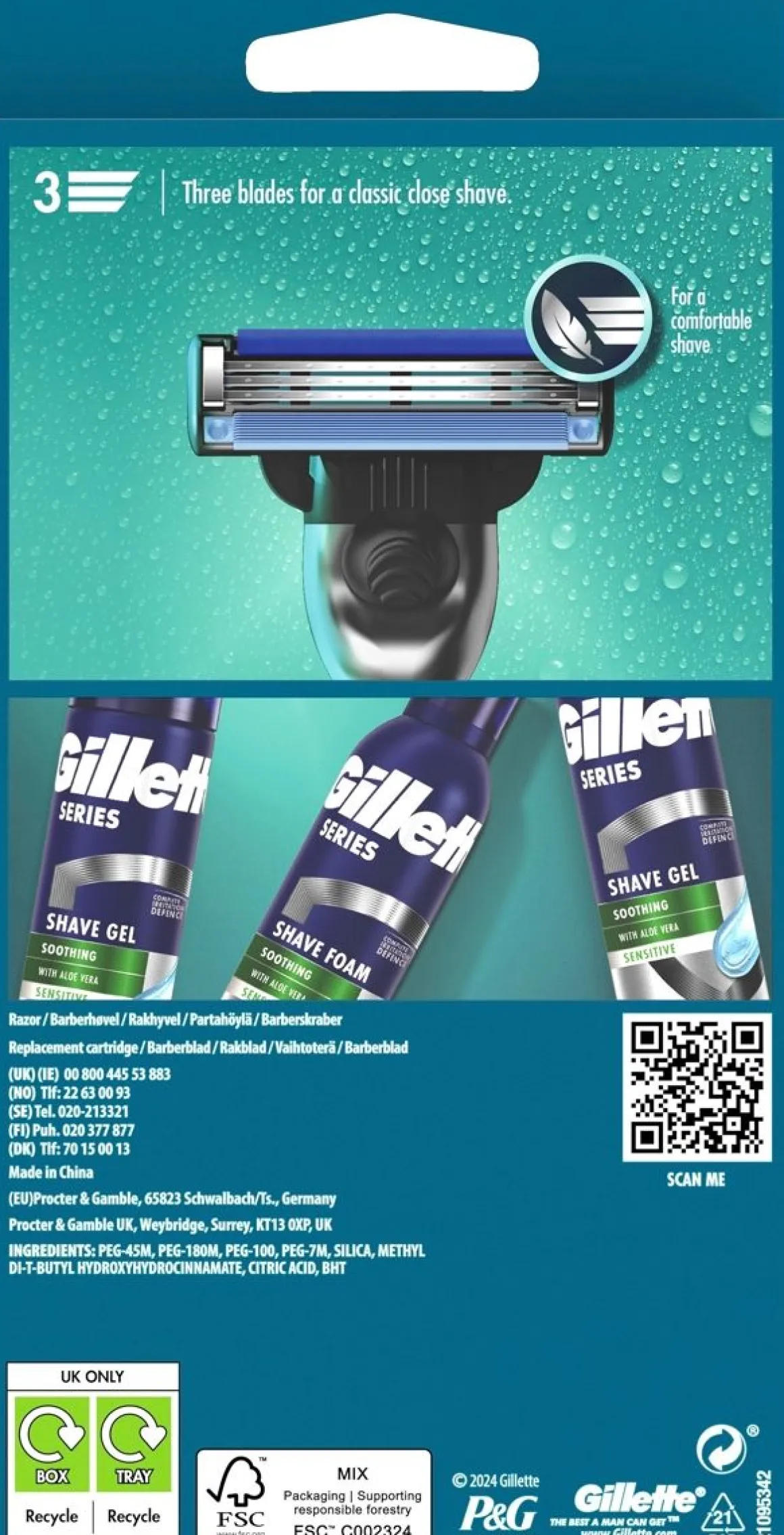 GILLETTE MACH 3 BASE PARTAHÖYLÄ - 1 VAIHTOTERÄ