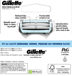 GILLETTE SKINGUARD SENSITIVE TERÄPAKKAUS 4KPL 4 KPL