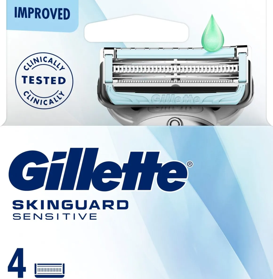 GILLETTE SKINGUARD SENSITIVE TERÄPAKKAUS 4KPL 4 KPL