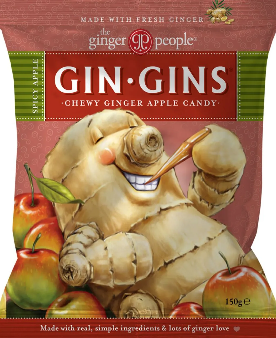 GIN GINS INKIVÄÄRIMAKEINEN OMENA 150 G