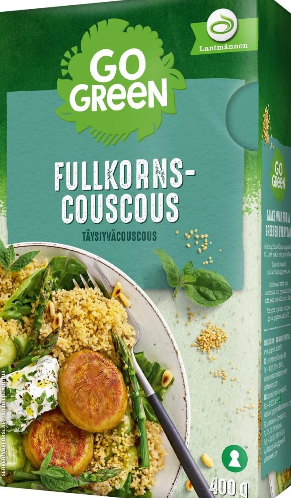 GOGREEN TÄYSJYVÄCOUSCOUS 400 G
