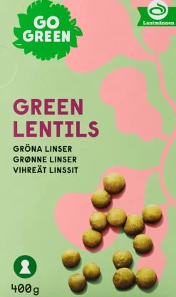 GOGREEN VIHREÄT LINSSIT 400 G