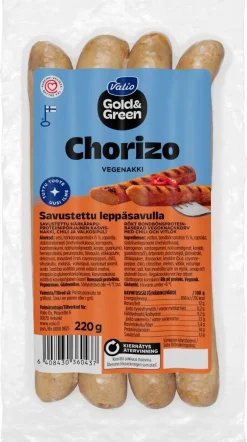 GOLD&GREEN VEGENAKKI CHORIZO  220 G
