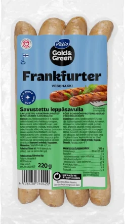 GOLD&GREEN VEGENAKKI FRANKFURTER 220 G