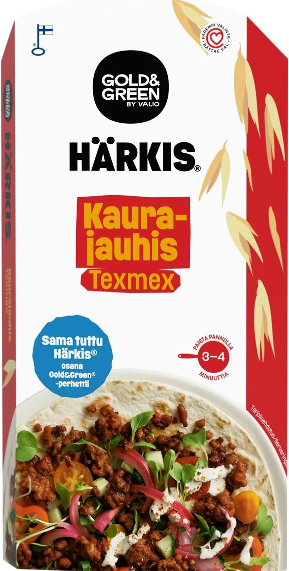 GOLD&GREEN HÄRKIS KAURAJAUHIS TEXMEX 225 G