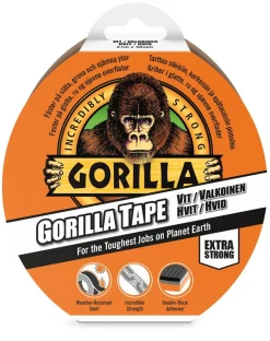 GORILLA TAPE WHITE TEIPPI 27 M VALKOINEN