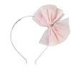 GP  WHOA BOW HEADBAND, PINK/GREY