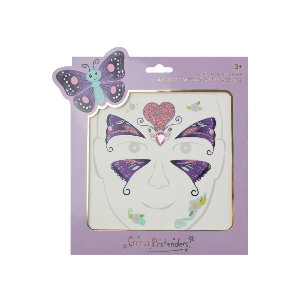 GP BUTTERFLY FAIRIY FACE STICKERS