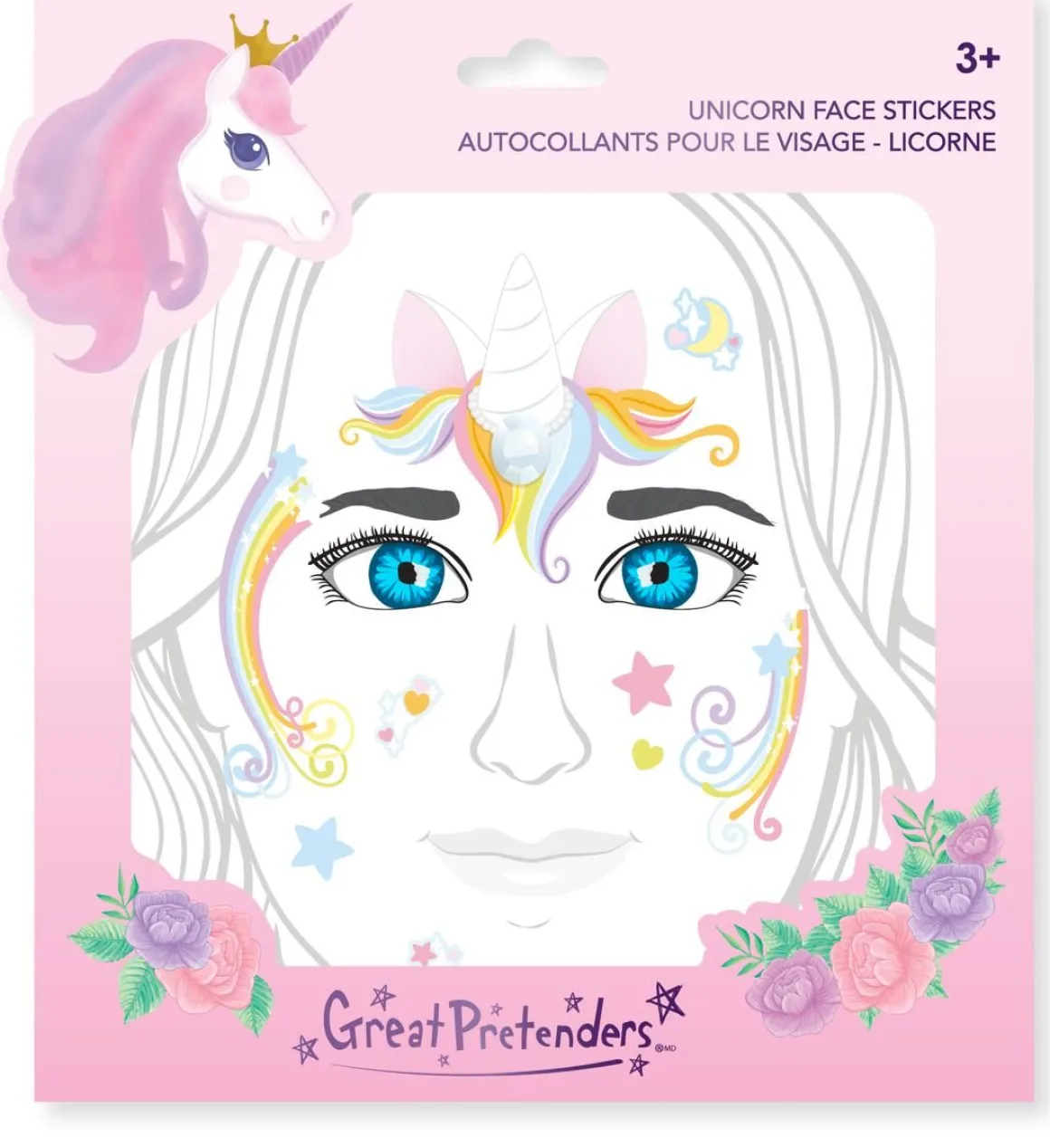 GP UNICORN FACE STICKERS