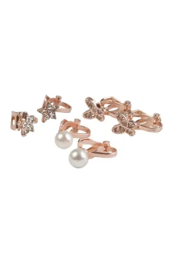 GREAT PRETENDERS BOUTIQUE DAZZLE CLIP ON EARRINGS, 3 SETS