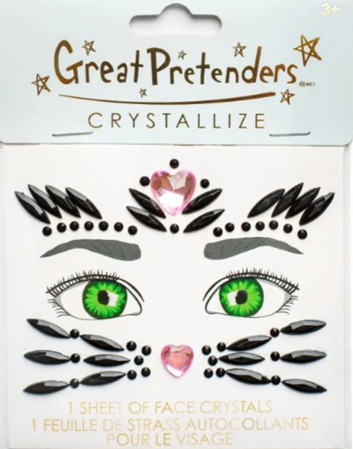 GREAT PRETENDERS FACE CRYSTALS - BLACK CAT KASVOKRISTALLIT