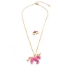 GREAT PRETENDERS GLITTER PINK UNICORN NL AND RING SET, 2PC